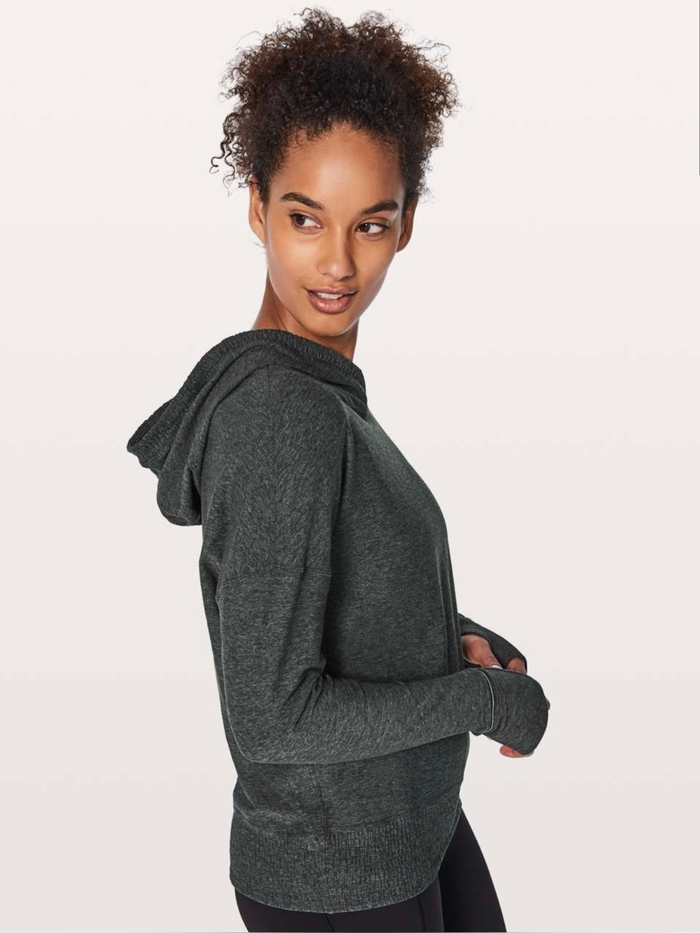 Lululemon Lead the Pack Hoodie, Size 4, EUC, $108, Hip Length, Heathered Grey